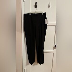 Kasper Women's Textured Straight-Leg Elastic-Waist Ankle Pants